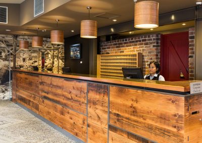 Old Woolstore Hotel reception, professional photography of hotels