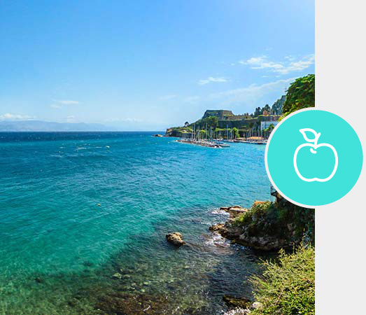 Fresh 360 degree content for virtual tours, beautiful photography of corfu