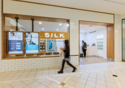 Silk Laser Clinics Hobart, professional commercial photography of storefront at Eastlands