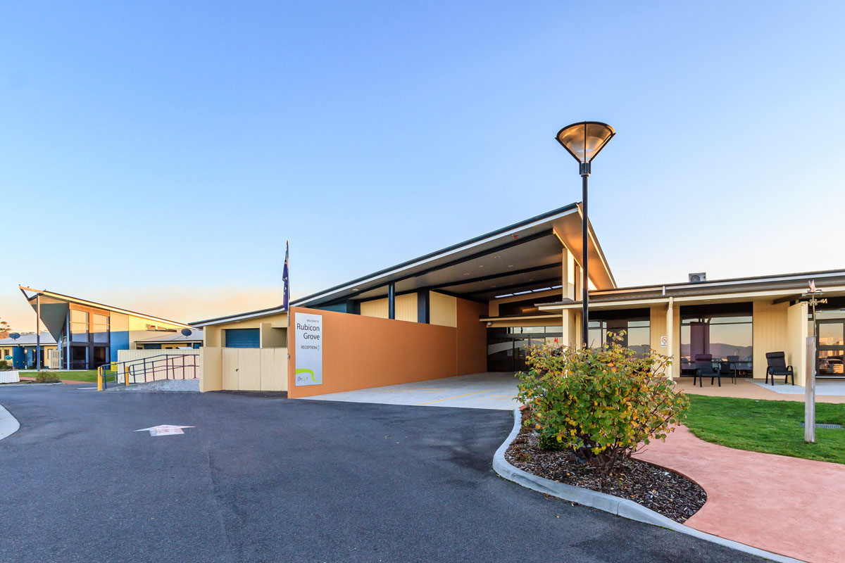 Virtual tour of Rubicon Grove entrance in the aged care industry