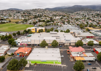 Aerial photography of Glenorchy Plaza